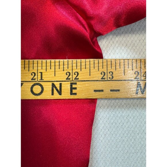 Vintage Inner Most Womens Satin Button Up Pants Pajama Set Size L Red Sleepwear - Picture 7 of 14
